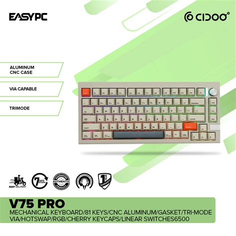 CIDOO V75 PRO Mechanical Keyboard – EasyPC.